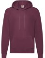 Heren Hoodie Fruit of the Loom Lightweight 62-140-0 Burgundy